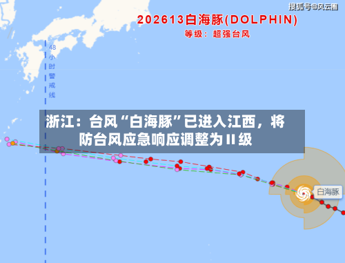 浙江：台风“白海豚”已进入江西，将防台风应急响应调整为Ⅱ级-第2张图片