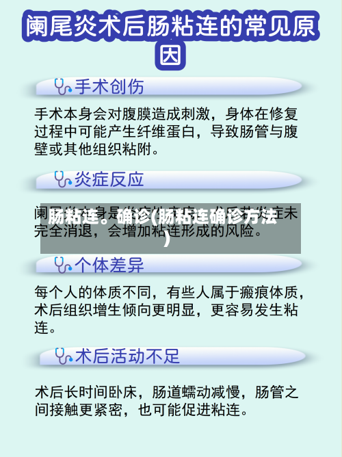 肠粘连。确诊(肠粘连确诊方法)-第2张图片