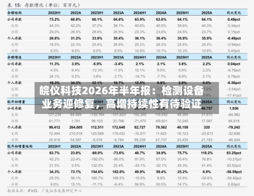皖仪科技2026年半年报：检测设备业务迎修复，高增持续性有待验证-第2张图片