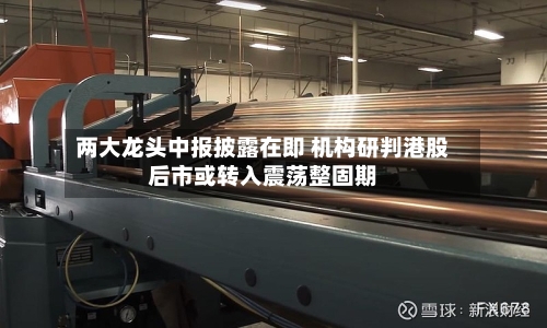 两大龙头中报披露在即 机构研判港股后市或转入震荡整固期-第2张图片