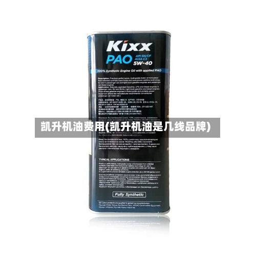 凯升机油费用(凯升机油是几线品牌)-第2张图片