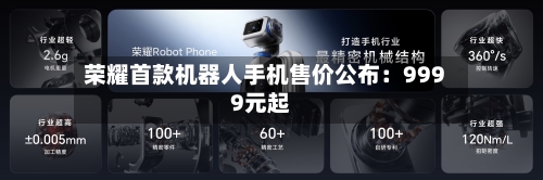 荣耀首款机器人手机售价公布：9999元起-第2张图片