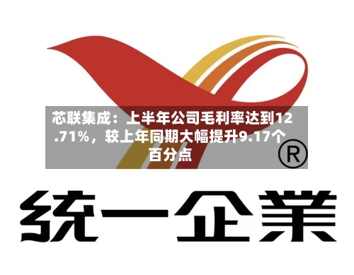 芯联集成：上半年公司毛利率达到12.71%，较上年同期大幅提升9.17个百分点-第1张图片