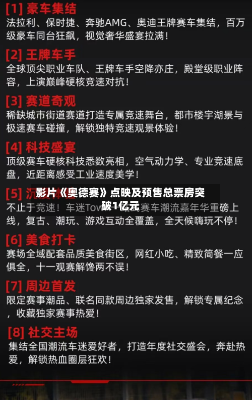 影片《奥德赛》点映及预售总票房突破1亿元