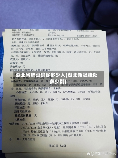 湖北省肺炎确诊多少人(湖北新冠肺炎多少例)