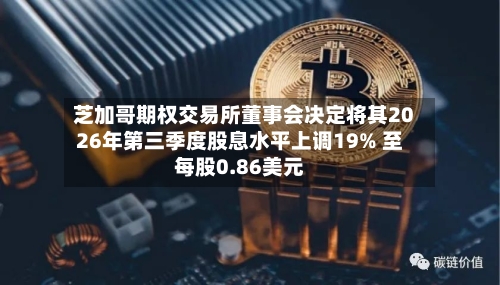 芝加哥期权交易所董事会决定将其2026年第三季度股息水平上调19% 至每股0.86美元-第1张图片