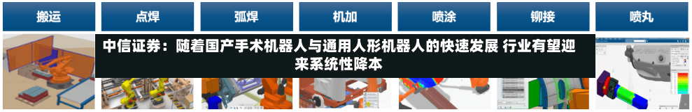中信证券:随着国产手术机器人与通用人形机器人的快速发展 行业有望迎来系统性降本-第2张图片