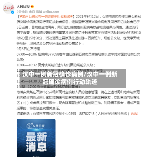汉中一例新冠确诊病例/汉中一例新冠确诊病例行动轨迹