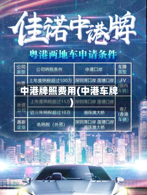 中港牌照费用(中港车牌)