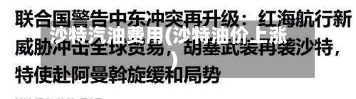 沙特汽油费用(沙特油价上涨)-第2张图片